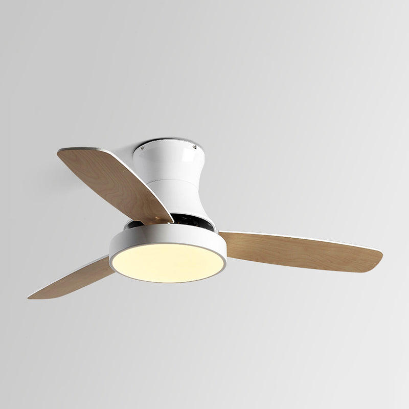 Unique Shape Metal Ceiling Fan Light Kids Style 1-Light Ceiling Fan Lamp for Dining Room