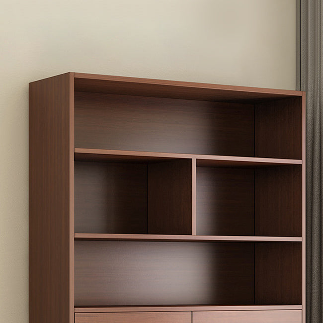 Close Back Bookcase Contemporary Engineer Wood Bookshelf for Home Office