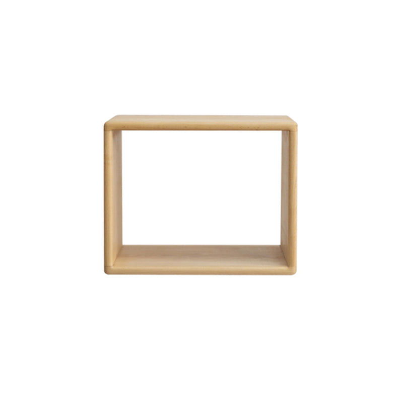 Contemporary Solid Wood Bookshelf Open Back Bookcase for Home Office