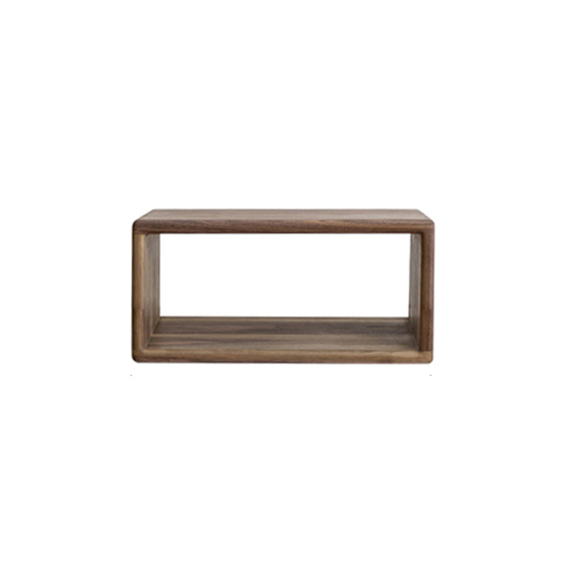 Contemporary Solid Wood Bookshelf Open Back Bookcase for Home Office