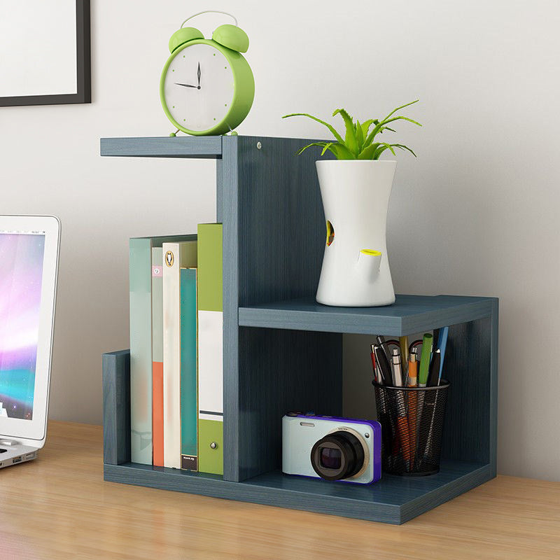 Contemporary Style Engineer Wood Bookshelf Open Back Bookcase for Home Office