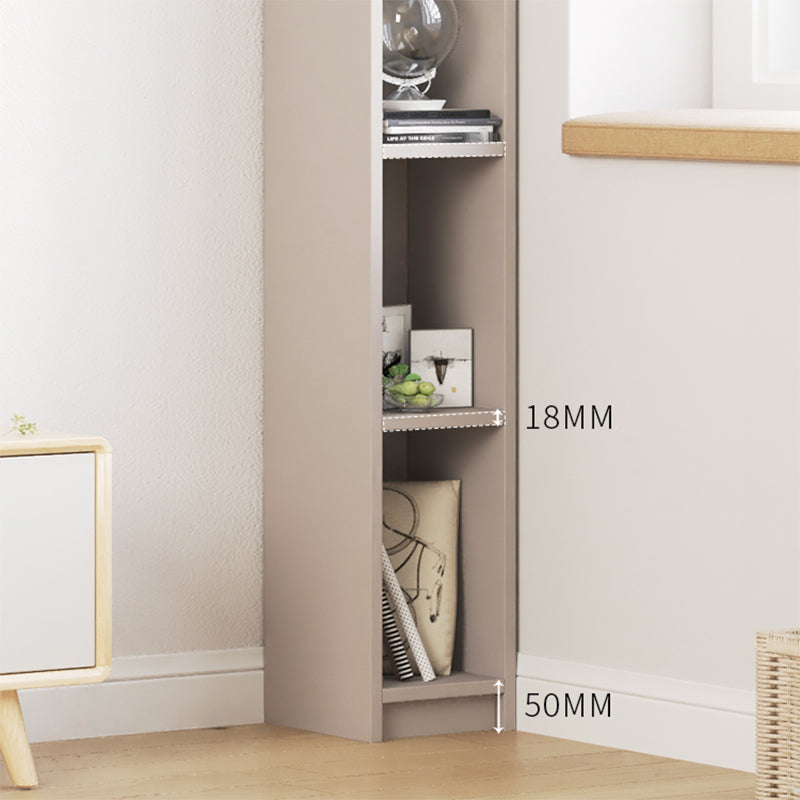 Contemporary Engineer Wood Bookshelf Closed Back Bookcase,8"L x 10"W x 71"H