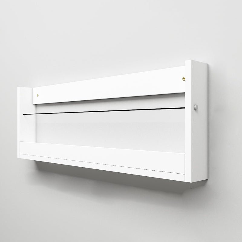 Contemporary Wood Bookshelf Closed Back Wall Mounted Bookcase for Home Office