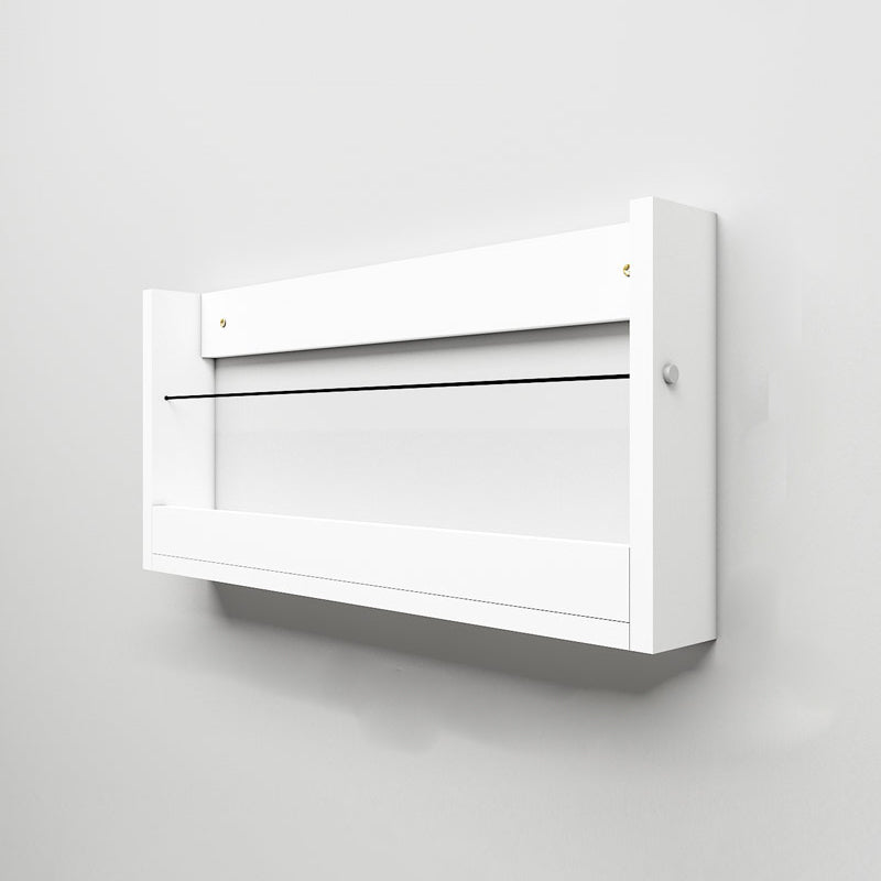 Contemporary Wood Bookshelf Closed Back Wall Mounted Bookcase for Home Office