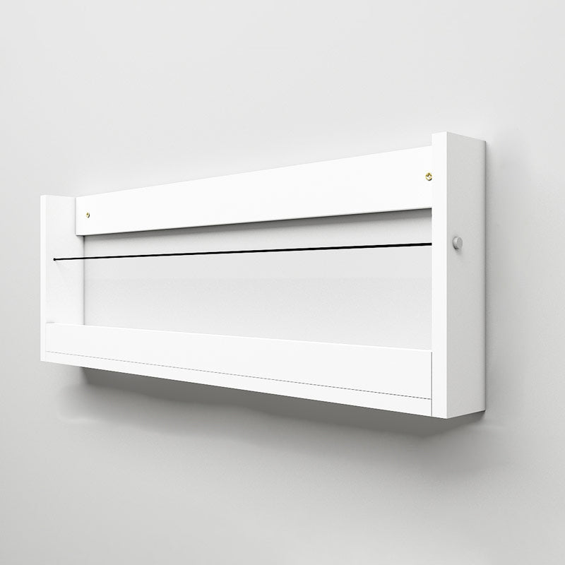 Contemporary Wood Bookshelf Closed Back Wall Mounted Bookcase for Home Office