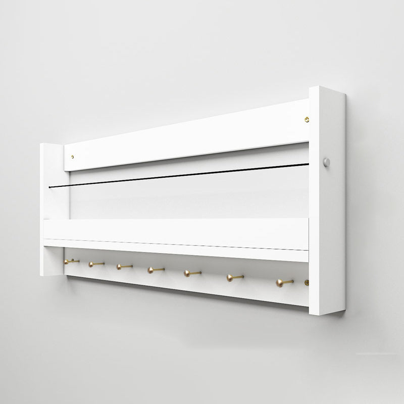 Contemporary Wood Bookshelf Closed Back Wall Mounted Bookcase for Home Office