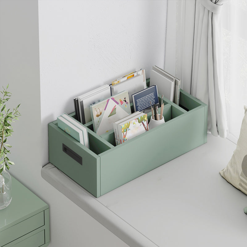 Contemporary Wood Bookshelf Closed Back Bookcase for Home Office