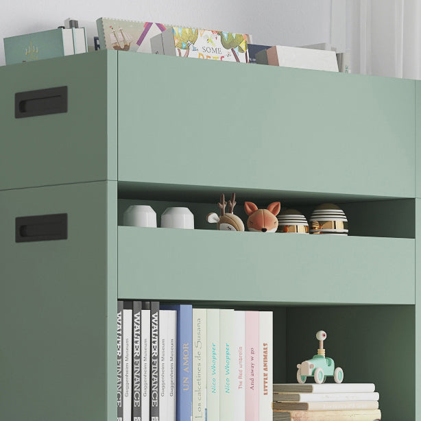 Contemporary Wood Bookshelf Closed Back Bookcase for Home Office