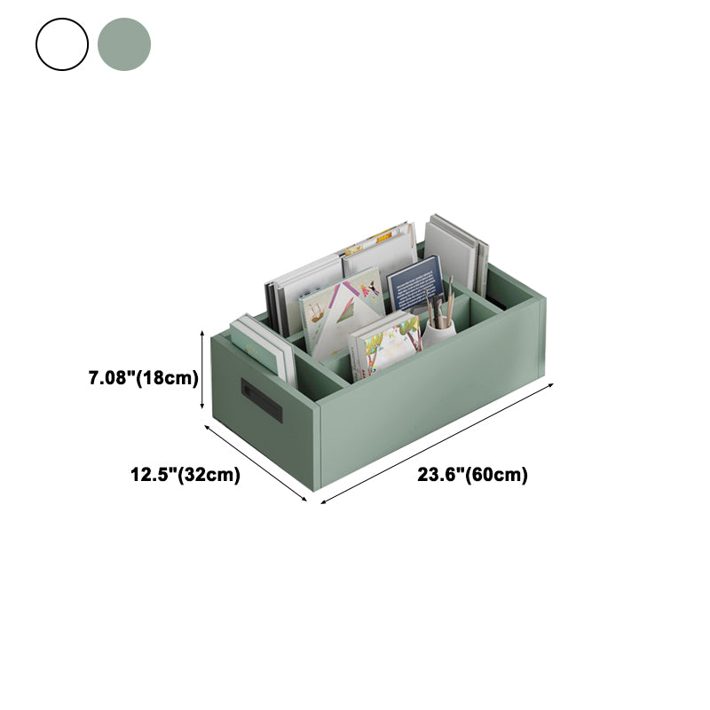 Contemporary Wood Bookshelf Closed Back Bookcase for Home Office