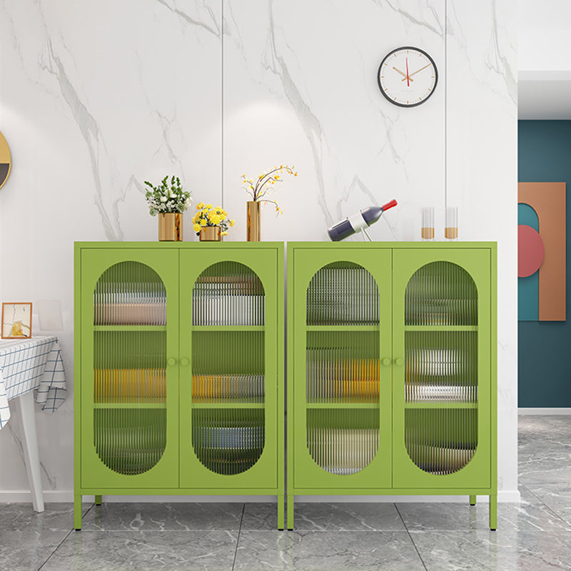 Modern Style Bookshelf Closed Back Bookcase with Door for Office