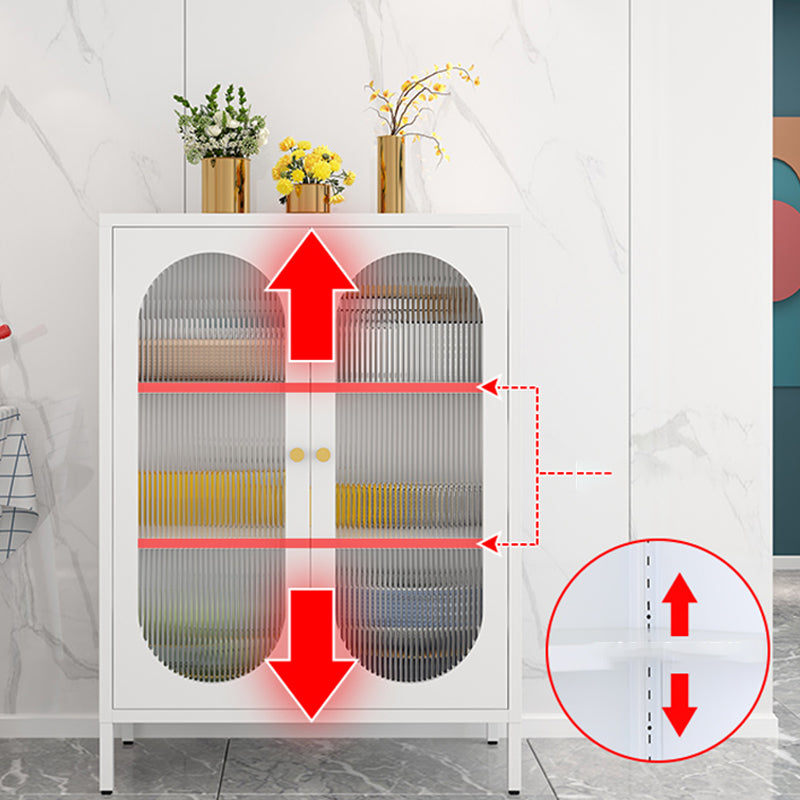 Modern Style Bookshelf Closed Back Bookcase with Door for Office