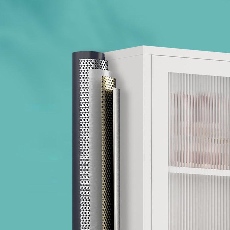 Modern Style Bookshelf Closed Back Bookcase with Door for Office