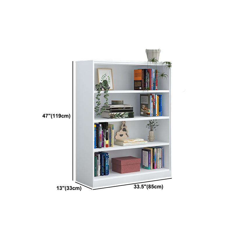 Closed Metal Bookshelf Modern Home Living Room Rectangular Bookcase