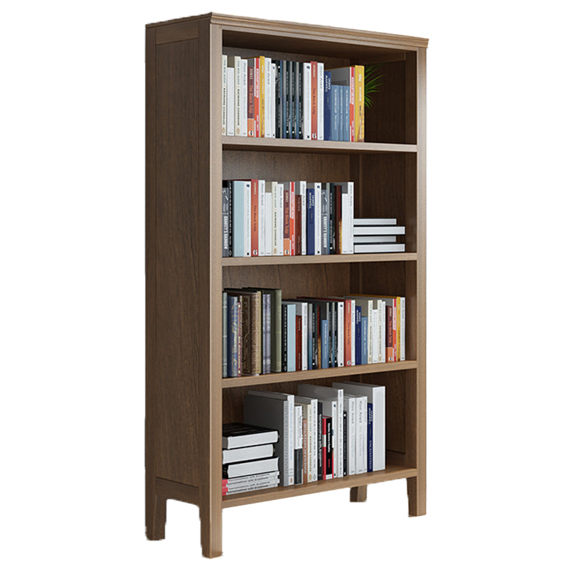 Standard Solid Wood Bookshelf Scandinavian Closed Back Bookcase