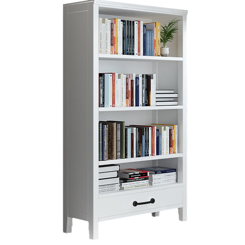 Standard Solid Wood Bookshelf Scandinavian Closed Back Bookcase
