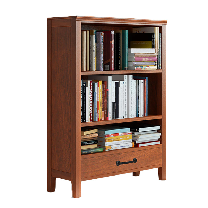Standard Solid Wood Bookshelf Scandinavian Closed Back Bookcase