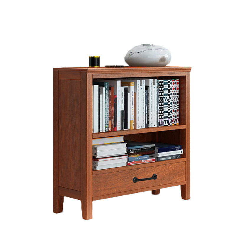 Standard Solid Wood Bookshelf Scandinavian Closed Back Bookcase