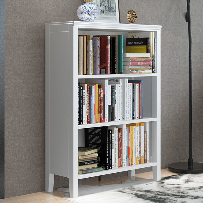 Standard Solid Wood Bookshelf Scandinavian Closed Back Bookcase