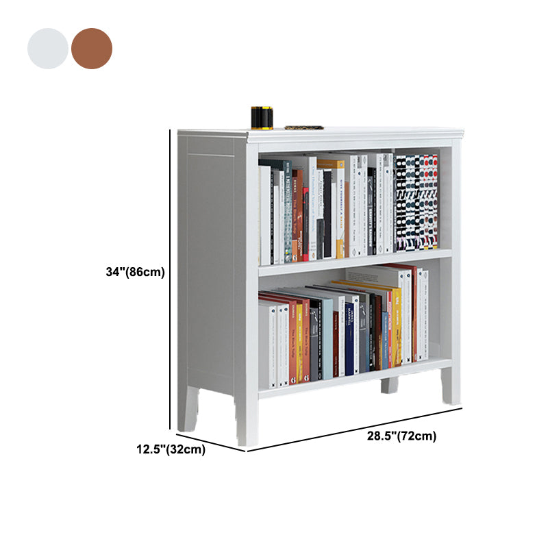 Standard Solid Wood Bookshelf Scandinavian Closed Back Bookcase