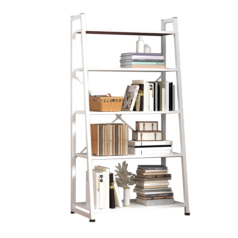 Modern Home Steel Book Shelf Ladder 12"W Matte Finish Bookcase