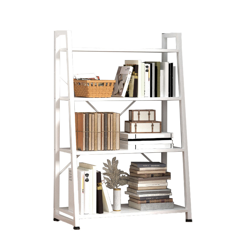 Modern Home Steel Book Shelf Ladder 12"W Matte Finish Bookcase