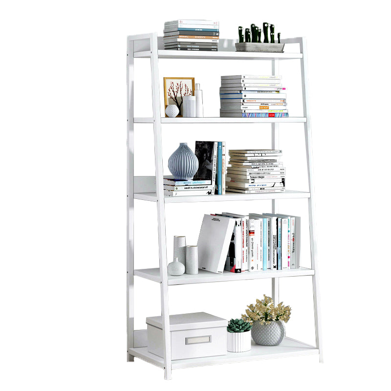 Modern Home Steel Book Shelf Ladder 12"W Matte Finish Bookcase