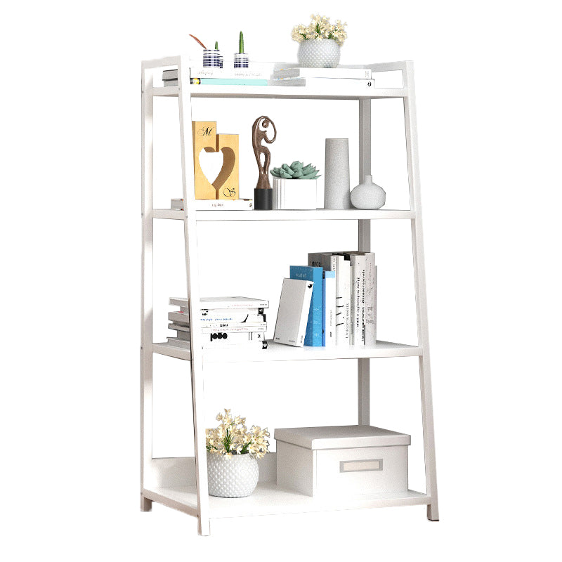 Modern Home Steel Book Shelf Ladder 12"W Matte Finish Bookcase