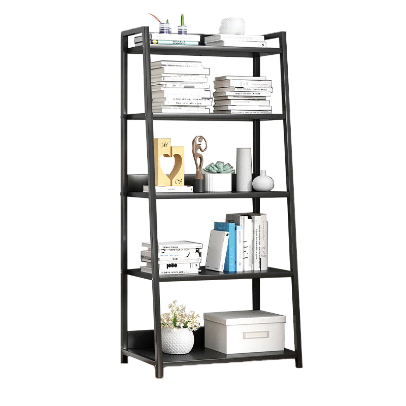 Modern Home Steel Book Shelf Ladder 12"W Matte Finish Bookcase