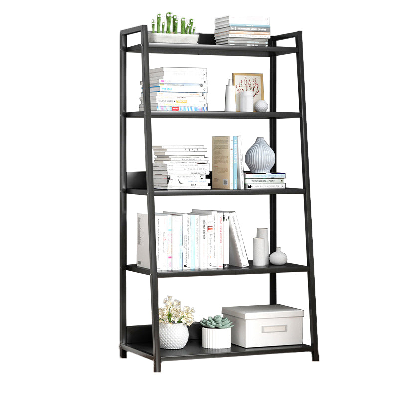 Modern Home Steel Book Shelf Ladder 12"W Matte Finish Bookcase
