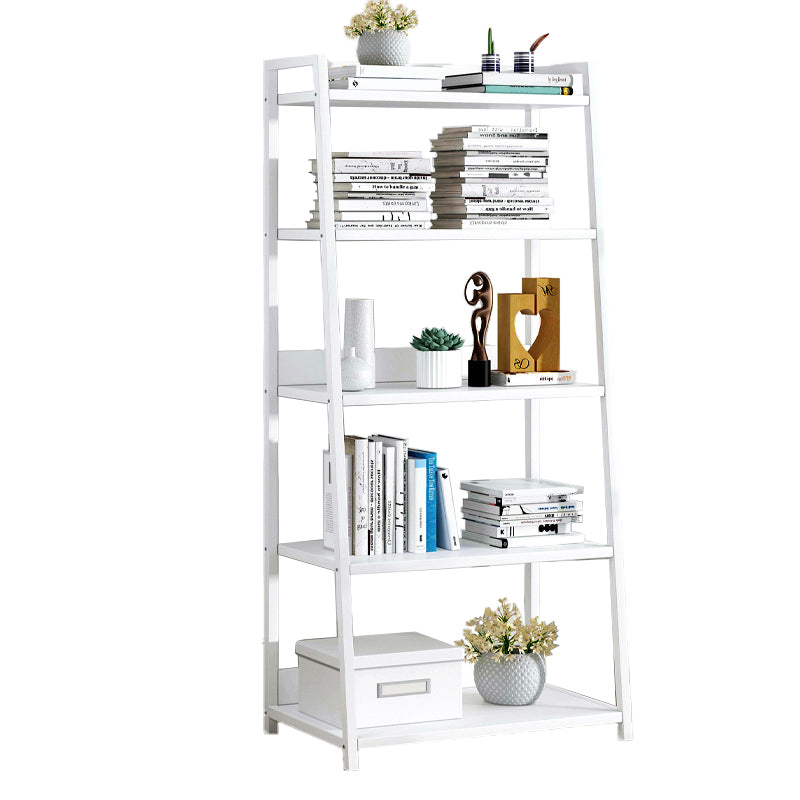 Modern Home Steel Book Shelf Ladder 12"W Matte Finish Bookcase