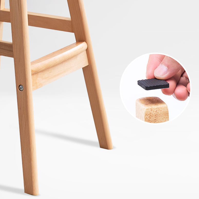 Scandinavian Coffee Shop Armless Stool Matte Finish Upholstered Bar Stools