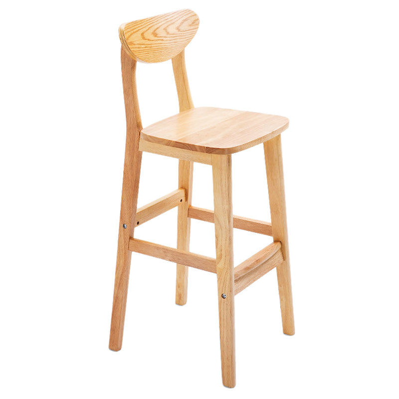 Scandinavian Coffee Shop Armless Stool Matte Finish Upholstered Bar Stools