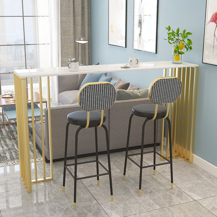 1/3/4 Pieces Glam Bar Table Set Matte Finish Sintered Stone Counter Set