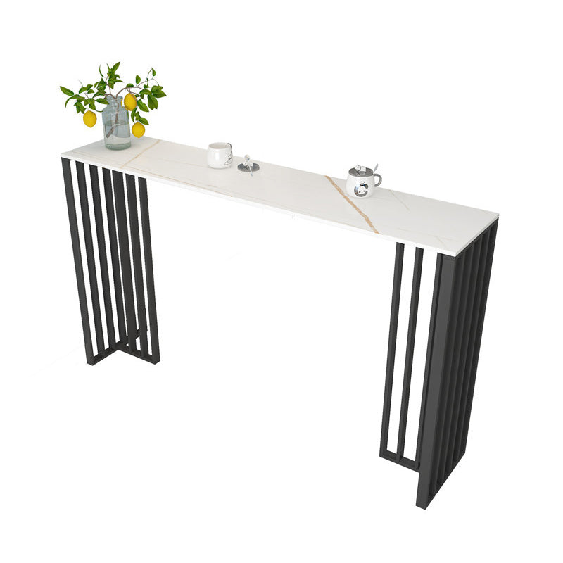 1/3/4 Pieces Glam Bar Table Set Matte Finish Sintered Stone Counter Set