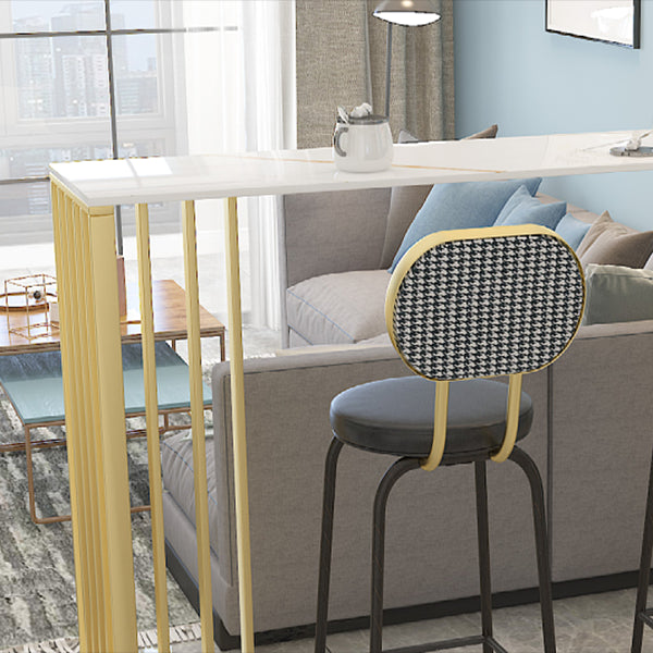 1/3/4 Pieces Glam Bar Table Set Matte Finish Sintered Stone Counter Set