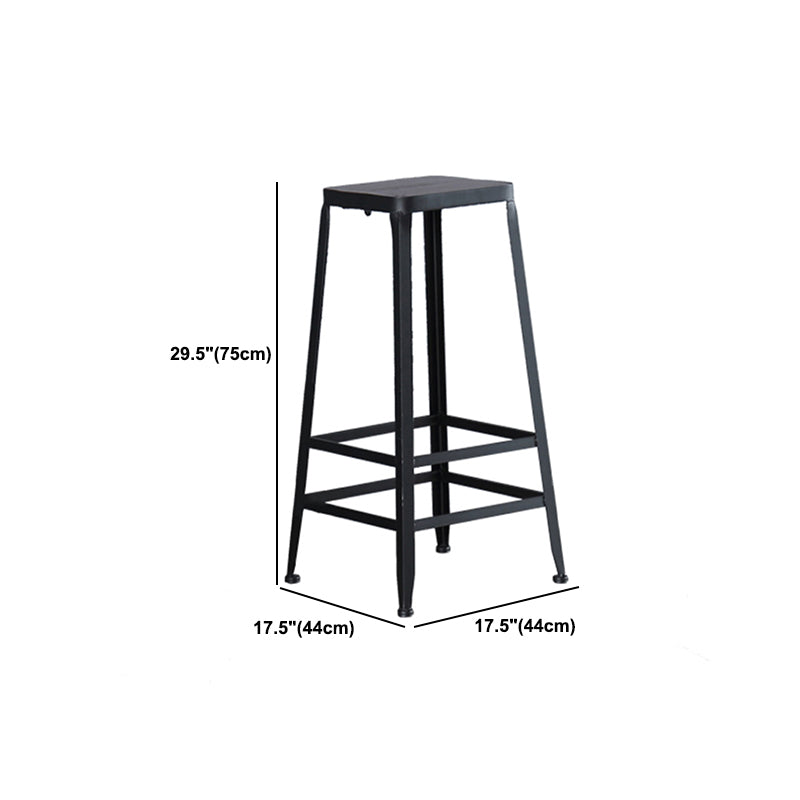 Industrial 1/5/9 Pieces Bar Table Set Rectangle Pine Wood Counter Table with High Stools