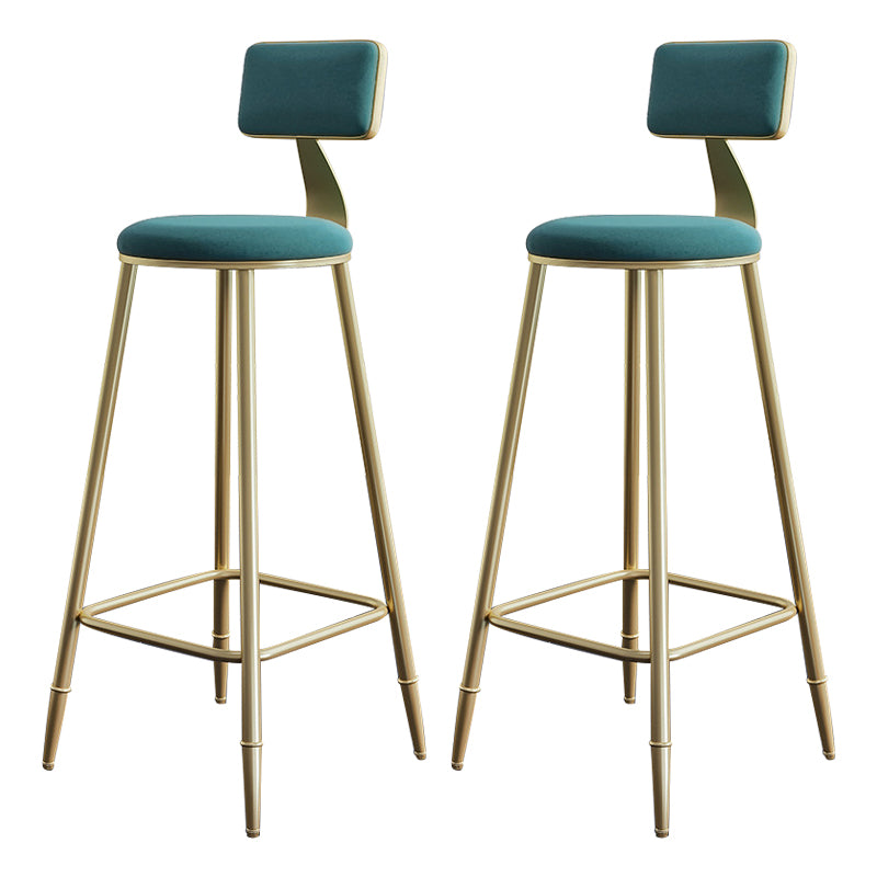 1/2/3/4/5 Pieces Glam Table and Stool Set Matte Finish Upholstered Bar Stool and Table Set