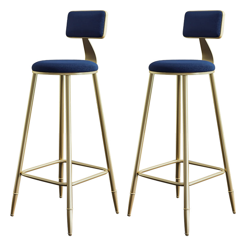 1/2/3/4/5 Pieces Glam Table and Stool Set Matte Finish Upholstered Bar Stool and Table Set