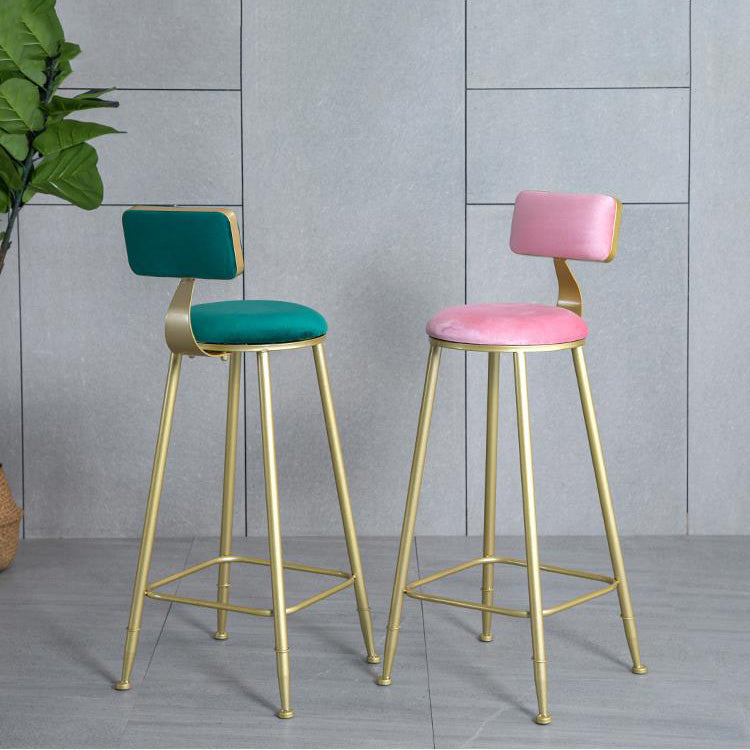 1/2/3/4/5 Pieces Glam Table and Stool Set Matte Finish Upholstered Bar Stool and Table Set