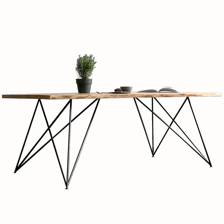 Traditional Luxury in Wood Table Rectangle Dining Table for Kitchen