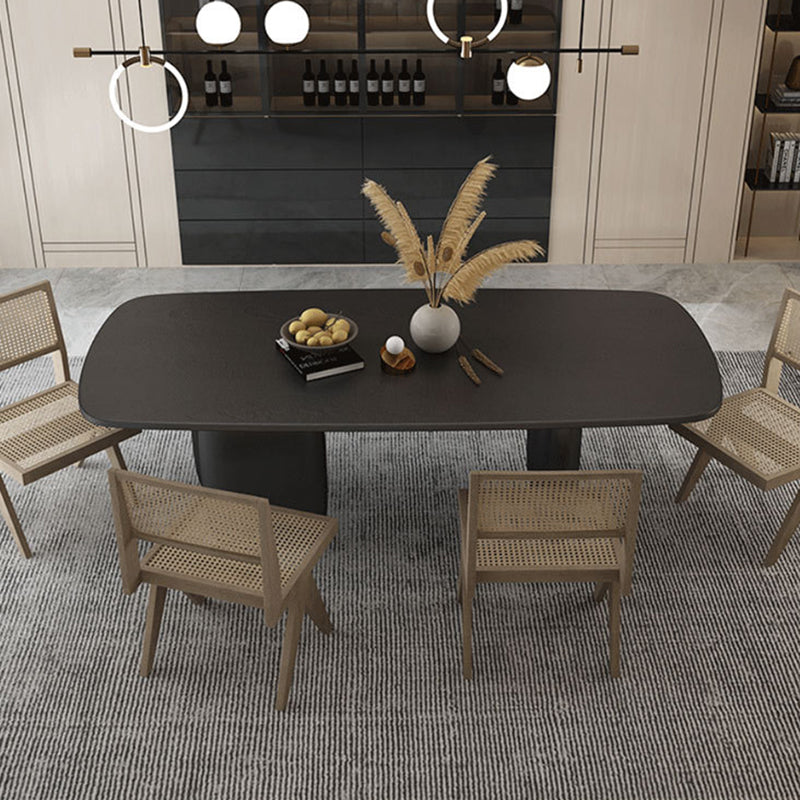 Solid Wood Dining Table Contemporary Style Dinette Table for Kitchen Home