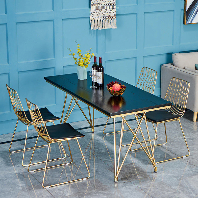 Traditional Luxury Dining Table White in Marble Rectangle Dining Table for Kitchen