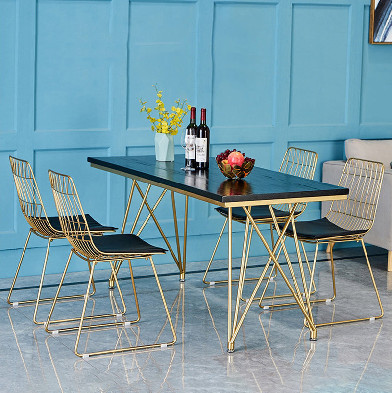 Traditional Luxury Dining Table White in Marble Rectangle Dining Table for Kitchen