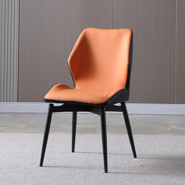 Contemporary Style Chairs Armless Chair with Metal Legs for Kitchen