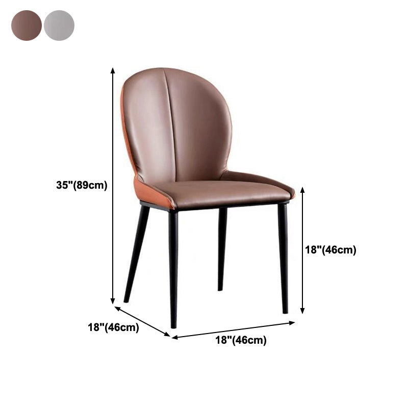 Contemporary Style Chairs Arm Chair for Kitchen with Metal Legs