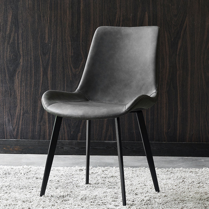 Contemporary Chair Armless Chair for Kitchen with Metal Legs