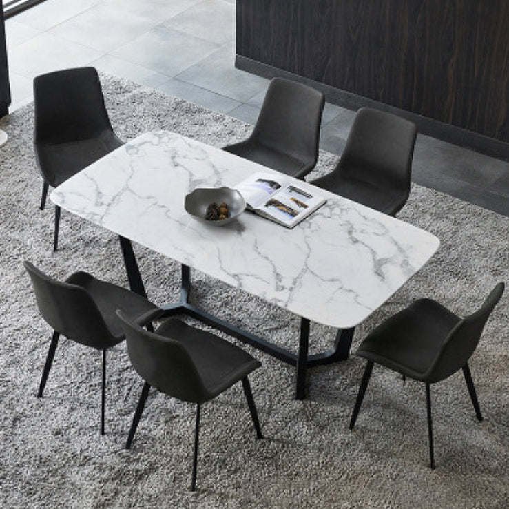 Contemporary Chair Armless Chair for Kitchen with Metal Legs