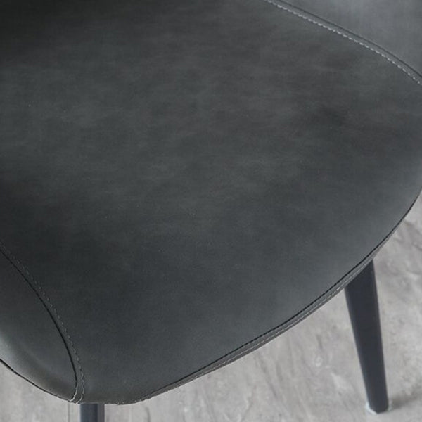 Contemporary Chair Armless Chair for Kitchen with Metal Legs