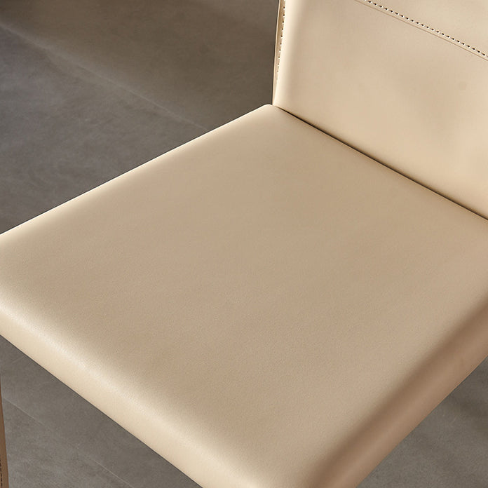 Contemporary Style Chairs Armless Chair for Kitchen with Metal Legs