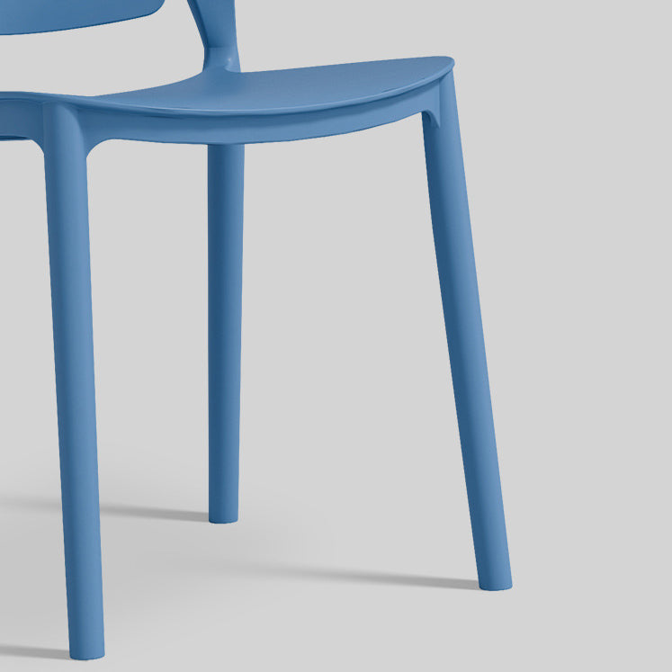 Contemporary Style Chairs Armless Chair for Kitchen with Plastic Legs